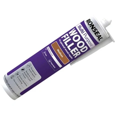 Image of Ronseal MPWFM310 310ml Medium Multi Purpose Wood Filler Cartridge
