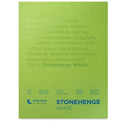 Image of Stonehenge Paper 9X1 White 90LB, Cotton, One Size