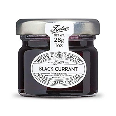 Image of Tiptree Black Currant Preserve Minis, 1 Ounce Jars (Pack of 72)