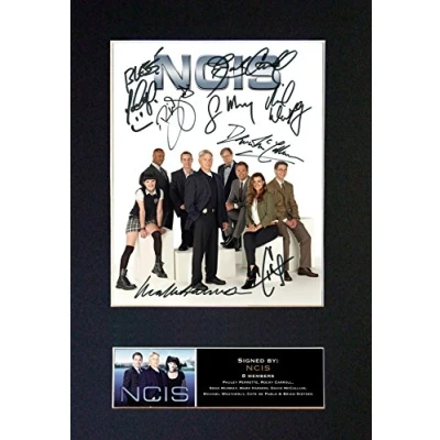 Image of NCIS Signed Autograph Mounted Photo Reproduction PRINT A4 Rare Perfect Birthday (297 x 210mm) #739 (Not Framed)