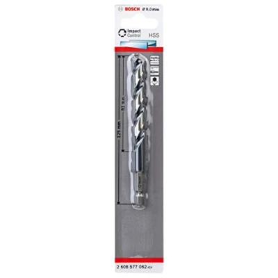 Image of Bosch Professional impact Control HSS Twist Drill Bit (for metal, 9 x 81 125 mm, accessories for drills)