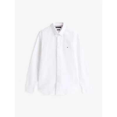 Image of Tommy Hilfiger Solid Heritage Shirt, Men&#039;s, Size: Large, White