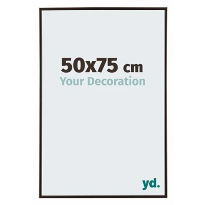 Image of Your Decoration Picture Frame 50x75 cm Decorative Wall in Plastic with Plexiglas Glass Antireflection Excellent Quality Anthracite Evry