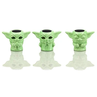 Image of Star Wars Geeki Tikis Mandalorian The Child Mini Muglets Set of 3 2.5 Ounces