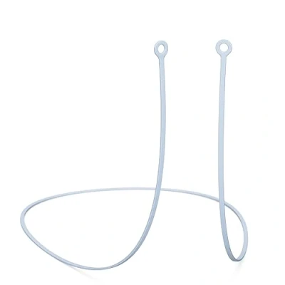 Image of CURVD Earplug Lanyard, Soft Durable Flexible Premium Silicone Cord Works with Most Earplugs Removable Tips Compatible Everyday, Loop Quiet/Engage/Experience, Vibes and More (Blue)