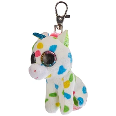 Image of TY Toys HARMONIE Unicorn Boo Key Clip, Multicolored, One Size, T35211