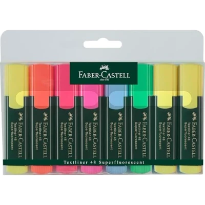 Image of Faber Castell Textliner Highlighter Pen 48 Promotion 6+2