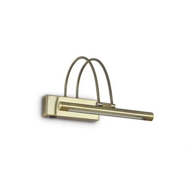 Image of Bow LED Small Picture Wall Light Antique Brass