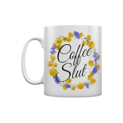 Image of Grindstore Coffee Slut Floral Mug