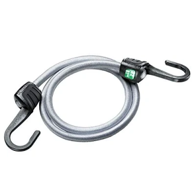 Image of Master Lock Bungee with Hooks [80 cm Bungee] [Steel Hook] 3034EURDAT Ideal for Transporting, Packing and Securing Loads