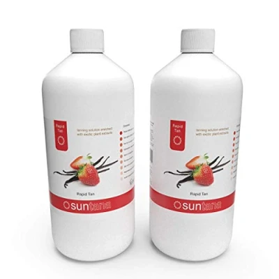 Image of 2000ml (2 x 1000ml) Suntana Rapid Spray Tan Solution Strawberry &amp; Vanilla