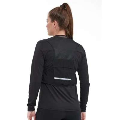 Image of Endurance Boona Running Vest with Bottles Size S/M, Lightweight Black Hydration Pack for Runners