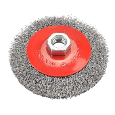 Image of NuoDunco 100mm Wire Brush Wheel M14 Thread Angle Grinder for Rough Surface Paint Rust Removal, Corrosion Scrub