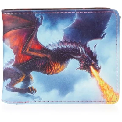 Image of Nemesis Now Fire from The Sky James Ryman Wallet 10cm Blue, PU