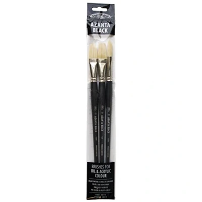 Image of Winsor &amp; Newton Azanta Black Brush, Pack of 3