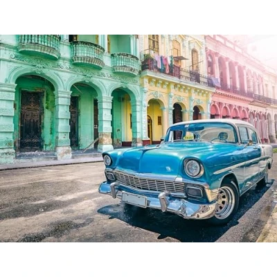 Image of Ravensburger 12000722 Cuba Cars 1500 pieces jigsaw Puzzle for adults and kids age 14 years up, puzzles