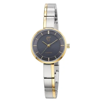 Image of ETT Eco Tech Time Solar ELS 12151 52M Women&#039;s Analogue Watch with Stainless Steel Strap