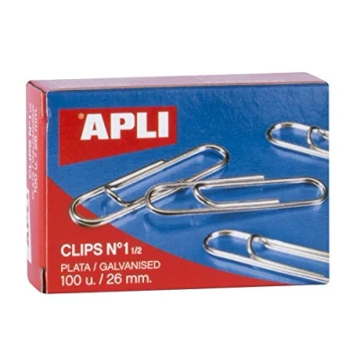 Image of APLI 11713 Galvanized clips nº1½ (26 mm), 100