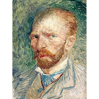 Image of Vincent Van Gogh Self Portrait Art Print Canvas Premium Wall Decor Poster Mural