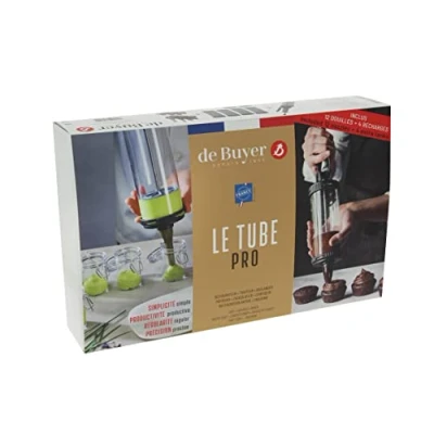 Image of De Buyer Le Tube Pro Set for Chefs (4 Container &amp; 12 Nozzles)