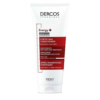 Image of Vichy Dercos Energy+ Fortifying Amino Acid &amp; Ceramide Conditioner for Hair Loss Thinning Due to Breakage 200ml