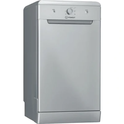 Image of Indesit DF9E 1B10 S UK 9 Place Setting Slimline Dishwasher Silver