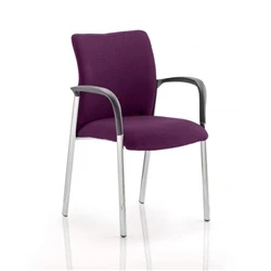 Image of Academy Purple Colour Fabric Back and Seat With Arms KCUP0040
