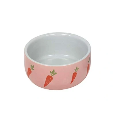 Image of Nobby Rodent Ceramic Bowl Wortel Pink Diameter 11 x 4.5 cm 0.3 L