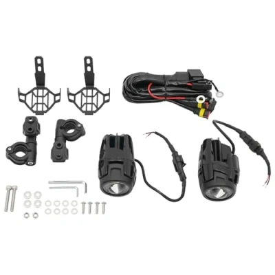 Image of 2PCS Motorcycle Headlight Motorbike LED Fog Lamp Front Spot Light DRL Spotlight Driving Daytime Lights For BMW R1200GS ADV F800GS,with Universal IP67