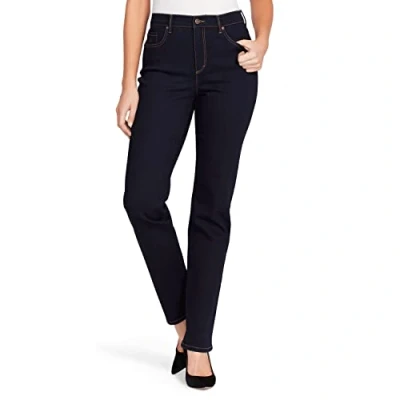 Image of Gloria Vanderbilt Women&#039;s Amanda Classic High Rise Tapered Jean Petite, Rinse Noir, 10 Short