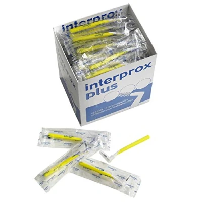 Image of Interprox Plus Interdental Brushes Box of 100 (Yellow Mini)