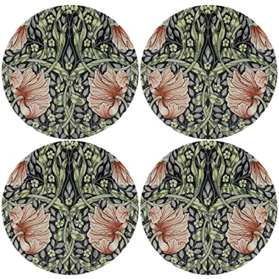 Image of lesser and pavey LP95054 Ceramic Coasters Pimpernel design Set of 4, Multicolor