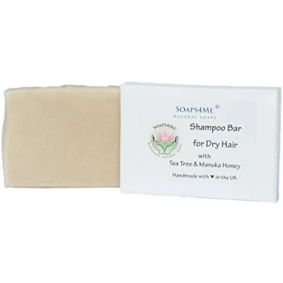 Image of ATTIS Shampoo Bar for Dry Hair Natural Handmade with Almond Oil Tea Tree Essential Manuka Honey