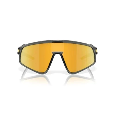 Image of Oakley Unisex OO9404 LATCH PANEL 940405 Sunglasses O_matter Grey Gold Mask Normal Prizm