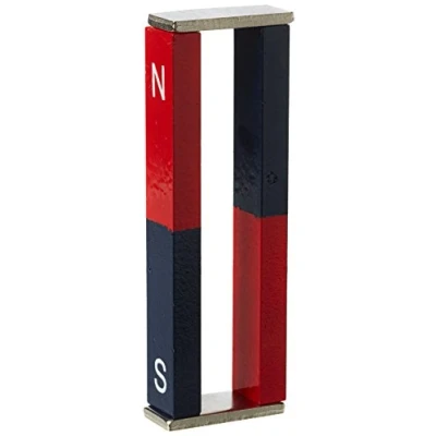 Image of 2 Educational Alnico Bar Magnet for Science, Education, Experiments, Students, and Teachers North &amp; South Identified 11mm x 6mm 75mm
