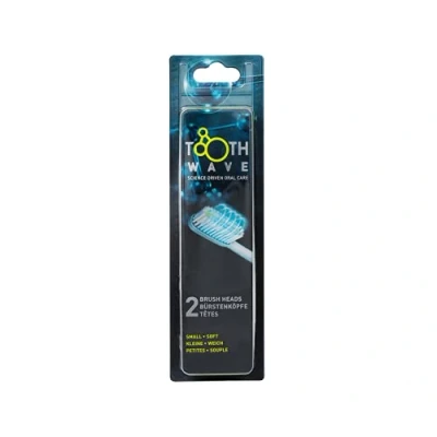Image of Silk&#039;n ToothWave with DentalRF Technology by Silk’n Electric Sonic Toothbrush Refill Pack of 2 (Small Soft)
