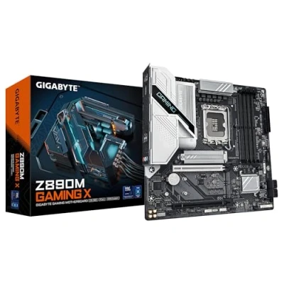 Image of GIGABYTE Z890M GAMING X Motherboard Supports Intel Core Ultra (Series 2) CPUs, 8+1+2 phases VRM, up to 8800MHz DDR5 (OC), 1xPCIe 5.0 + 2xPCIe 4.0, 2.5GbE LAN, USB 3.2 Gen 1