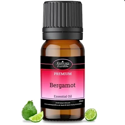 Image of Bergamot Essential Oil Therapeutic Grade 100% Pure Natural Oil, Oils for Skin, Hair Growth, Shampoo, &amp; Aromatherapy, Diffusers Home, Relaxation,&amp; Massage 10ml