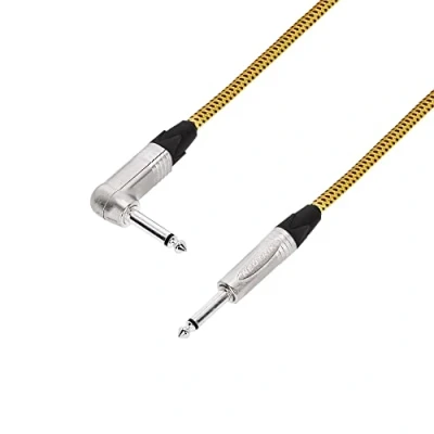 Image of Adam Hall Cables 5 Star IRP 0600 Vintage Instrument Cable Neutrik 6.3 mm Angled Jack to 6 m