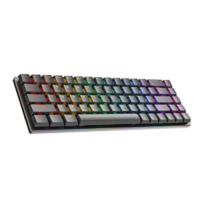 Image of Ranked G65 Guardian 65% Full Aluminum Frame Hot Swappable Mechanical Gaming Keyboard 68 Keys RGB LED Backlit for PC/Mac QWERTY ANSI US Layout (Black, Gateron Low Profile Red)