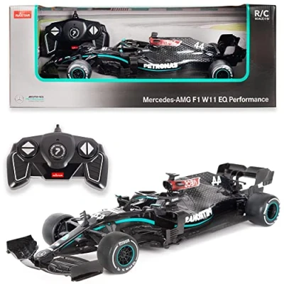 Image of KandyToys Remote Control Mercedes Benz AMG W11 EQ Performance F1 Car 1:18sc R/C Model Official Licensed Rc