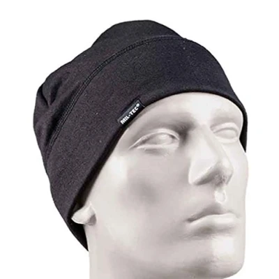 Image of Mil Tec Men&#039;s Beanie hat 12144102 Hat, Black, Standard Size