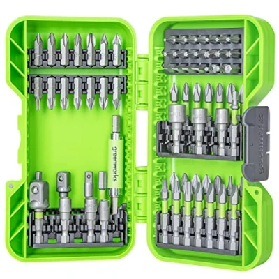 Image of Greenworks Hardened Screwdriver bits (extensive Set of 70 Pieces Pick and Click Suitable for All Cordless Screwdrivers)