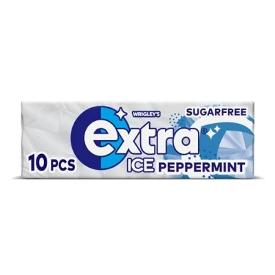 Image of 10 Packs of Original WRIGLEY&#039;S Orbit/Extra Chewing Gum Fresh Stock (Extra ICE Peppermint, Pack)