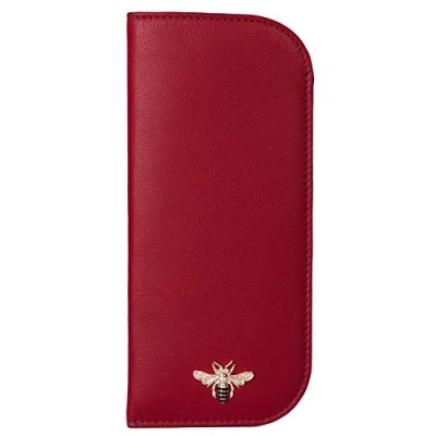 Image of Mala Leather Mason Glasses Case 5155 27 (Red)
