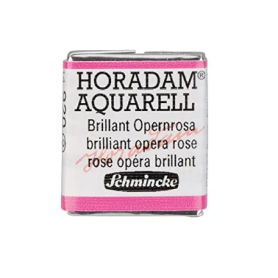 Image of Schmincke HORADAM® AQUARELL finest artists&#039; watercolours, 920 Brilliant Opera rose, 14 044, 1/2 pan