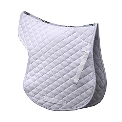 Image of Rhinegold Cotton Quilted Numnah Cob White