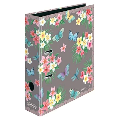 Image of herlitz A4 8cm Ladylike Butterflies Folder 1 Piece