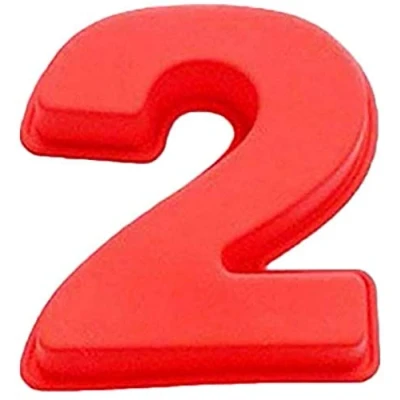 Image of ausuky 0 9 Digital Silicone Letter Cake Tins Mold 10 Inch Arabic Number Birthday Decor Baking Tray (2)