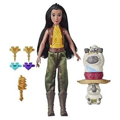 Image of Disney&#039;s Raya and the Last Dragon Strength Style Set Fashion Doll, Hair Twisting Tool, Toy for 5 Year Old Children